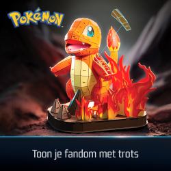 Spin Master 4D Build PUZZ4D - Maqueta Charmander de 241 Piezas - Puzzle 3D Pokemon Charmander de 25,5 cm - Maquetas para Construir Adultos y Niños - Puzzles para Adultos y Niños - Juegos de Mesa 