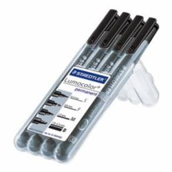 Staedtler 31-9WP4GS marcador permanente Negro 4 pieza[s] 