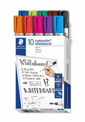 Staedtler Lumocolor 351 B10 marcador 10 pieza[s] Punta redonda Negro, Azul, Marrón, Verde, Azul claro, Verde claro, Naranja, Rosa, Rojo, Violeta 