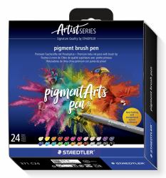 Staedtler Pigment Arts Brush Pen rotulador Multicolor 24 pieza[s] 