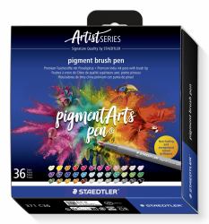 Staedtler Pigment Arts Brush Pen rotulador Multicolor 36 pieza[s] 