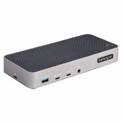 StarTech.com Docking Station USB-C para 3 Monitores - Dock USB Tipo C Triple HDMI/DP de 4K - Hub Ladrón 5x USB - GbE - PD 100W - Replicador de Puertos - Compatible con Thunderbolt 3/4 