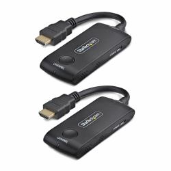 StarTech.com 4KHDMI-WIRELESS-65FT extensor audio/video Transmisor y transmisor-receptor de señales AV Negro 