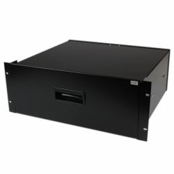 StarTech.com Cajon Metálico Acero Negro 4U 19in Pulgadas para montar en Armario Rack Bastidor 