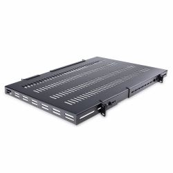 StarTech.com Estante Bandeja 1U Ventilada Ajustable para Montaje en Rack de Servidores - 150kg - de 19,5 a 38in [49,5 a 96,5cm] para Rack de 19" - 27,56" [70cm] de Profundidad 
