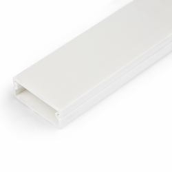 StarTech.com Canaleta Sólida de Gestón de Cableado con Cinta Adhesiva y Tapa, 32 mm An x 11 mm Al - 1 m Lar, Cubierta de PVC o Conducto de Pared para Cables de Red o Alimentación - Para un Máximo de 12 Cables - UL 