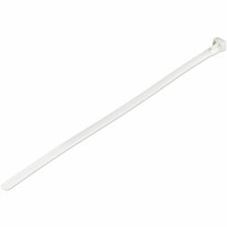 StarTech.com Bridas reutilizables de 25cm para cables - 7 mm de ancho, 65 mm de diámetro, soportan 22 kg de tensión, de nylon, para interior/ext., 94V-2/UL, paquete de 100 - blancas 