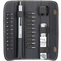 StarTech.com Destornillador Eléctrico con Juego de 20 Puntas de Precisión - Mini Destornillador Portátil a Pilas para Reparación de Ordenadores, Tablets y Móviles - Inalámbrico 