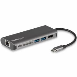 StarTech.com Docking Station para Ordenadores Portátiles USB-C - Replicador de Puertos USB Tipo C HDMI Red Ethernet Lector SD - con PD - - USB TipoC/Thunderbolt 3 - REEMPLAZADO POR DKT30CHSDPD1 