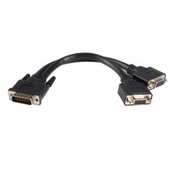 StarTech.com Cable de 0,2m de LFH59 DMS-59 a doble dual VGA - DMS59 Macho - 2x VGA Hembra 
