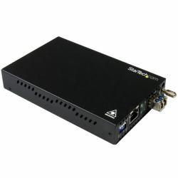 StarTech.com Conversor de Medios de Ethernet Gigabit de Cobre a Fibra - Monomodo LC - 20km 
