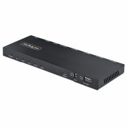 StarTech.com Splitter Divisor HDMI de 4 Puertos, Vídeo HDMI 2.0 de 4K a 60Hz, Multiplicador HDMI 4K con Escalador incorporado, HDMI de 1 Entrada y 4 Salidas, Audio 3,5 mm 