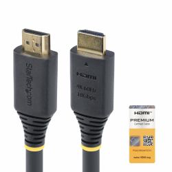 StarTech.com Cable HDMI Activo de Alta Velocidad de 10m - 4K 60Hz/1440p 144Hz - HDR10/HDCP 2.2/ARC - 18Gbps - Cable UHD - Cable HDMI 2.0 - Recubrimiento de TPE 