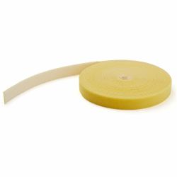 StarTech.com Bobina de 7,6m de Gancho y Bucle - Tiras Reutilizables de Gancho y Bucle - Cinta Sujetacables - Envolturas Ajustables de Tela para Gestión de Cableado - Amarillo 