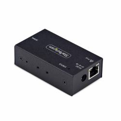 StarTech.com Adaptador Serie a Ethernet - Conversor RJ45 LAN IP a DB9 RS232 - Servidor de Dispositivos Serie Remotos de 1 Puerto PoE 802.3af - Carcasa de Metal - Pared o Carril DIN - TAA 