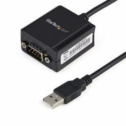 StarTech.com Cable 1,8m USB a Puerto Serie Serial RS232 DB9 con Retención del Puerto de Asignación COM 