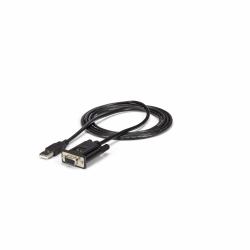 StarTech.com Cable Adaptador de 1 Puerto USB a Módem Nulo Null DB9 RS232 Serie DCE con FTDI 