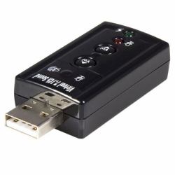 StarTech.com Tarjeta de Sonido 7,1 Virtual USB Externa Adaptador Conversor 