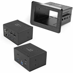 StarTech.com Docking Station para Salas de Conferencias - Base universal para Portátiles - 4K HDMI, PD de 60W, Hub USB, GbE, Audio - Caja de Conectividad para Mesas en Salas de Juntas 