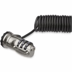 StarTech.com Cable de Seguridad con Combinación para Ordenador Portátil- con Cable Auto Enrrollable - Combinación de 3 Dígitos 