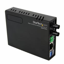 StarTech.com Conversor de Medios Ethernet 10/100 RJ45 a Fibra Óptica Multimodo ST - 2Km 