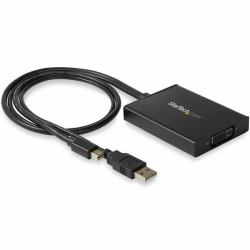 StarTech.com Adaptador Mini DisplayPort a DVI de Enlace Doble - Alimentado por USB - Negro 