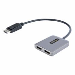 StarTech.com Hub Concentrador MST DisplayPort a 2 Puertos HDMI - HDMI Doble de 4K a 60Hz - Adaptador Multimonitor DisplayPort con Cable de 30cm - Ladrón MST DP 1.4 DSC HBR3 - Divisor 
