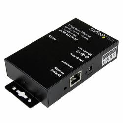StarTech.com Servidor de Dispositivos Serie de 1 Puerto RS232 con Power over Ethernet PoE - Conversor Serial a Red IP 