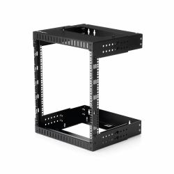 StarTech.com Rack de Servidores Abierto de 12U de Pared - de 19 Pulgadas - de 2 Columnas - de Profundidad Ajustable - para Equipo de Redes - AV - de Servicio Pesado 