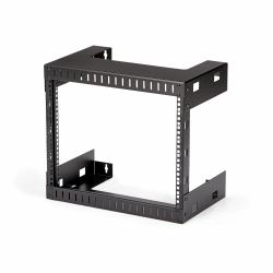 StarTech.com Rack de Servidores Abierto de 8U de Pared - de 19 Pulgadas - de 2 Columnas - con 12 Pulgadas de Profundidad - para Equipo de AV - Panel de Parcheo 
