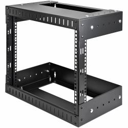 StarTech.com Rack de Servidores Abierto de 8U de Pared - de 19 Pulgadas - de 2 Columnas - de Profundidad Ajustable - para Equipo de Redes - AV - de Servicio Pesado 