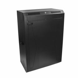 StarTech.com Armario Rack de Servidores 8U de 19" para Montaje en Pared - de Perfil Bajo [38cm/15"] - con Cierre, 76,2cm/30" de Profundidad y 2U para instalar Paneles de Conexiones 