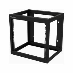StarTech.com Rack de Servidores Abierto de 9U de Pared - de 19 Pulgadas - de 2 Columnas - con 18 Pulgadas de Profundidad - para Equipo de AV - Panel de Parcheo 