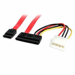 StarTech.com SATA18POW cable de SATA 0,457 m SATA 7-pin + Molex [4-pin] Rojo 