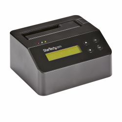 StarTech.com Borrador Autónomo USB 3.0 de 1 Bahía para Discos Duros o SSDs - USB 3.0 a SATA II [3 Gbps] - TAA - 9 Modos de Borrado - Pantalla LCD - Sanitizador - Puerto DB-9 de Impresora 