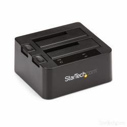 StarTech.com Docking Station de 2 Bahías - USB 3.1 a SATA - USB 3.1 [10 Gbps] - SATA I/II/III de 2,5/3,5" - Base de Acoplamiento SSD/HDD - de Intercambio en Caliente - Carga Superior 