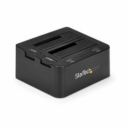 StarTech.com Docking Station de 2 Bahías USB 3.0 a SATA - Base de Acoplamiento USB de Discos Duros SSD SATA I/II/III de 2,5/3,5" - de Intercambio en Caliente - Carga Superior 