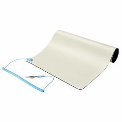 StarTech.com Alfombrilla Antiestática, Superficie Antiestática para la Reparación de Electrónicos para Mesa, con Cable de Toma a Tierra Removible, ANSI/ESD S 4.1, 30cmx46cm 