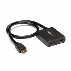 StarTech.com Multiplicador de Vídeo HDMI de 2 Puertos - Splitter HDMI 4k 30Hz de 2x1 Alimentado por USB 