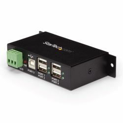 StarTech.com Hub Industrial de 4 Puertos USB 2.0 con Protección Antiestática ESD 