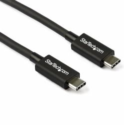 StarTech.com Cable Thunderbolt 3 Pasivo de 80cm - 40Gbps - PD 100W - Vídeo 4K/5K - Cable Thunderbolt - Certificado Thunderbolt - Compatible con USB4 / Modo Alt DP - Thunderbolt 4 - USB 3.2 - USB-C 