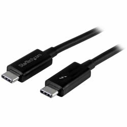 StarTech.com Cable Thunderbolt 3 Pasivo de 1m - 20Gbps - PD 100W - Vídeo 4K - Cable Thunderbolt - Certificado Thunderbolt - Compatible con USB4 / Modo Alt DP - Thunderbolt 4 - USB 3.2 - USB-C 
