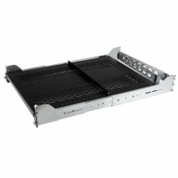 StarTech.com Bandeja Ventilada 2U Deslizante de 19" para Rack de Servidores con Brazo de Gestión de Cables - Profundidad ajustable de 70,1 a 80,2cm - Carga 50kg - Profundidad de 60cm 