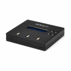 StarTech.com Clonador Autónomo 1:2 para Memorias USB - Copiador de Unidades de Memoria USB - Copia Sector por Sector de Sistema y Ficheros - 1,5 GB/min - Borrado de 3 Pasos - Pantalla LCD 