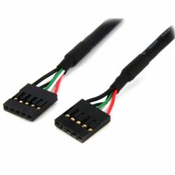 StarTech.com Cable Interno de 18 pulgadas al USB IDC de 5 pines del Cabezal de la Placa Base – H/H 