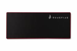 SureFire Silent Flight 680 Alfombrilla de ratón para juegos Negro, Rojo 