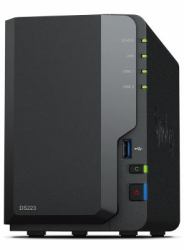 Synology DiskStation DS223 servidor de almacenamiento NAS Escritorio Realtek RTD1619B 2 GB DDR4 0 TB 