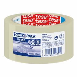 TESA Clear Strong 66 m Polipropileno [PP] Transparente 1 pieza[s] 