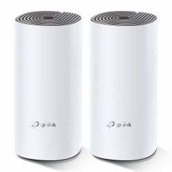 TP-Link Deco E4 [2-pack] Doble banda [2,4 GHz / 5 GHz] Wi-Fi 5 [802.11ac] Blanco, Gris Interno 