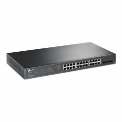 TP-Link JetStream TL-SG2428P switch Gestionado L2/L2+ Gigabit Ethernet [10/100/1000] Energía sobre Ethernet [PoE] 1U Negro 